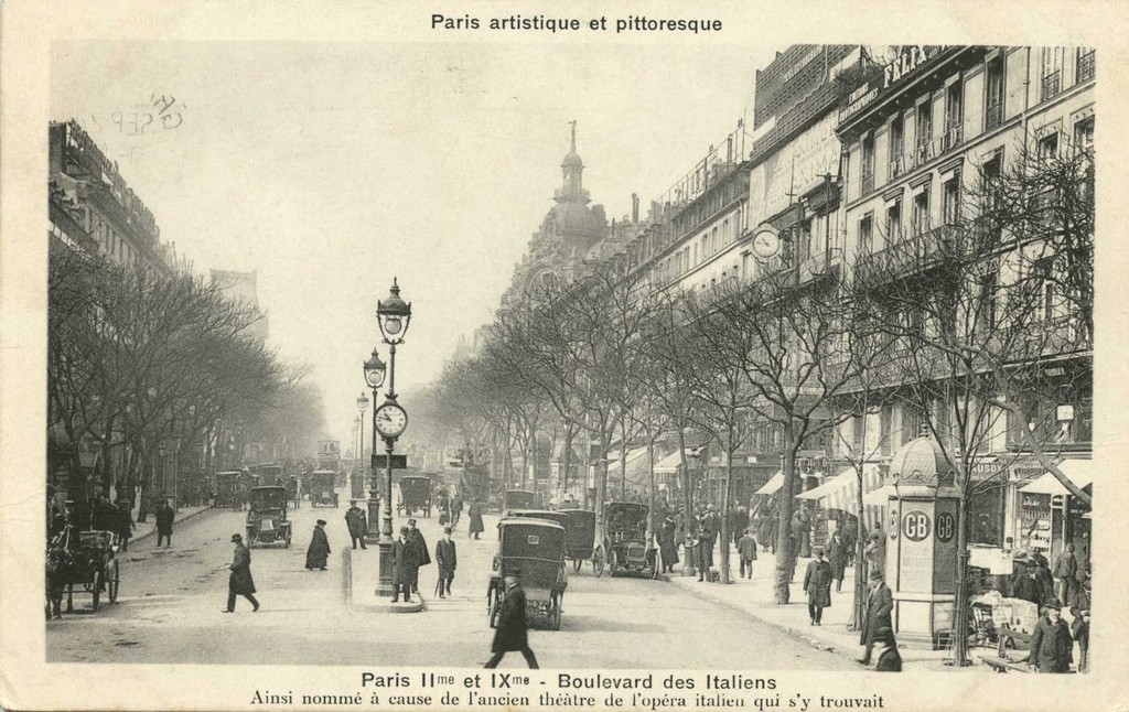PARIS II° et IX° - Boulevard des Italiens