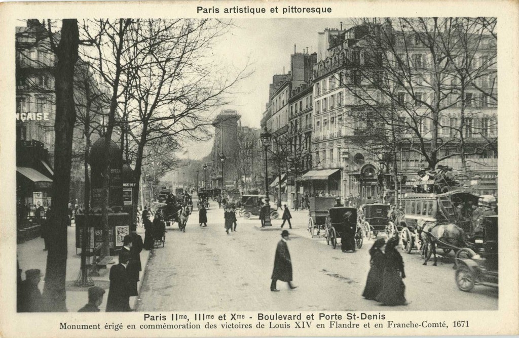 PARIS II°, III° et X° - Boulevard et Porte St-Denis
