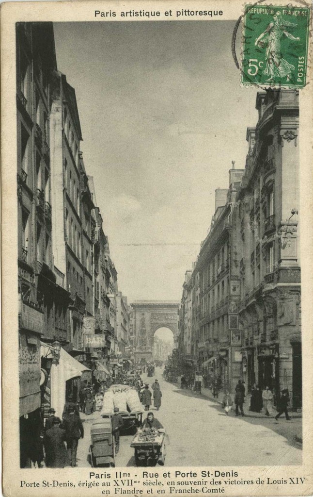 PARIS II° - Rue et Porte St-Denis
