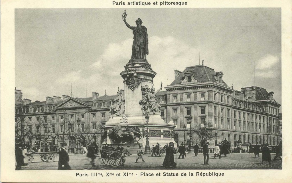 PARIS III°, X° et XI° - Place et Statue de la République