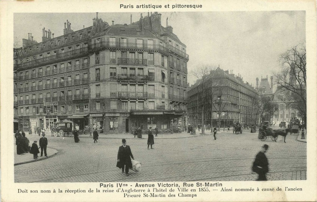 PARIS IV° - Avenue Victoria, Rue St-Martin