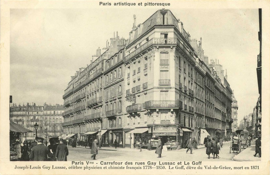 PARIS V° - Carrefour des rues Gay Lussac et Le Goff