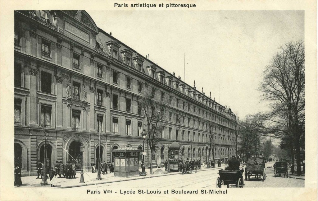 PARIS V° - Lycée St-Louis et Boulevard St-Michel