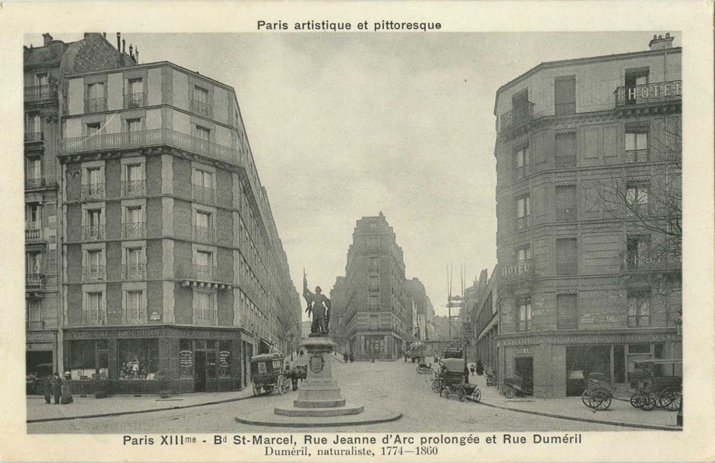 PARIS XIII° - Bd St-Marcel, Rue Jeanne d'Arc prolongée et Rue Duméril
