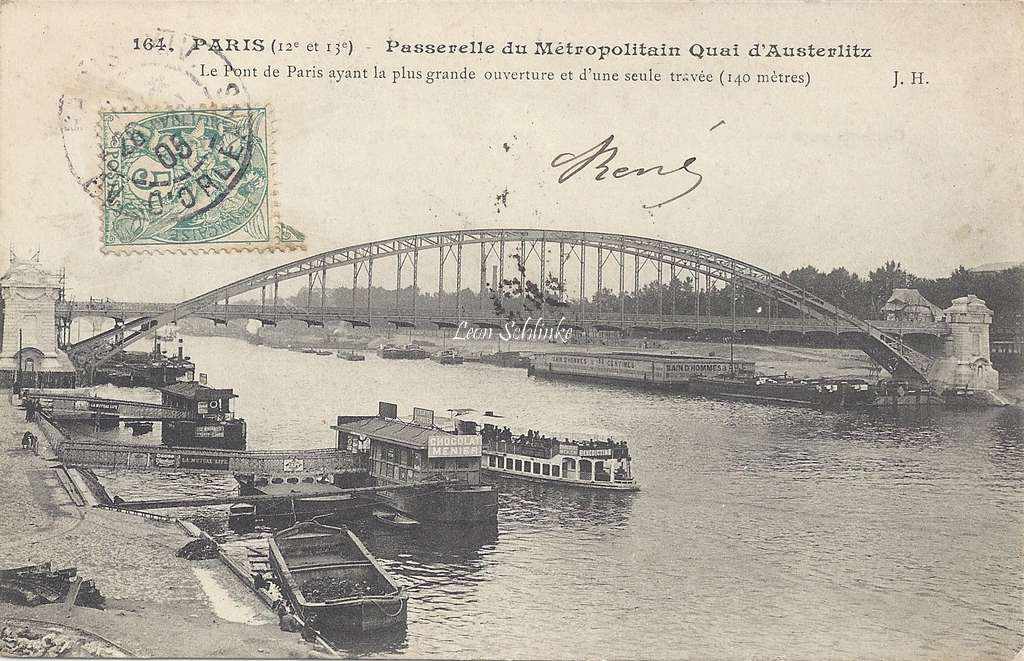 JH 164 - Passerelle du Metropolitain quai d'Austerlitz