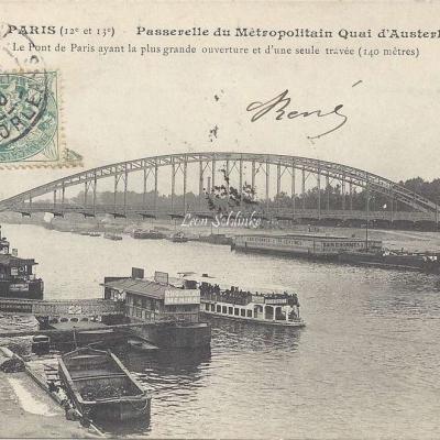 JH 164 - Passerelle du Metropolitain quai d'Austerlitz
