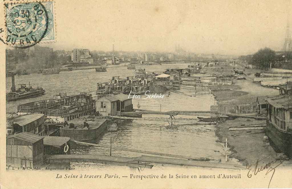 Perspective de la Seine en amont d'Auteuil