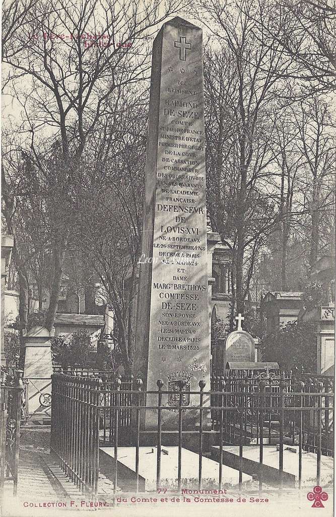 77 - Monument du Comte et de la Comtesse de Sèze