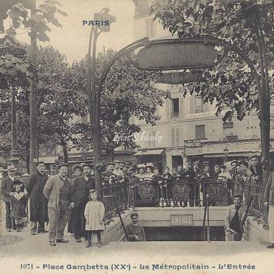 CP 1071 - Place Gambetta - Le Metropolitain - L'Entrée