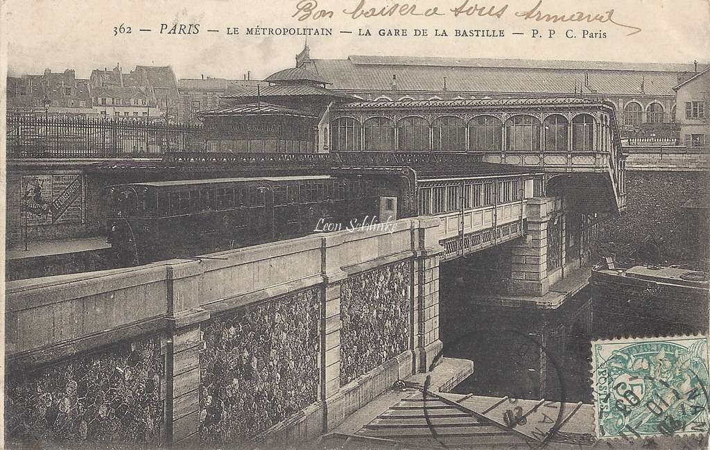 PPC 362 - Le Metropolitain - La Gare de la Bastille