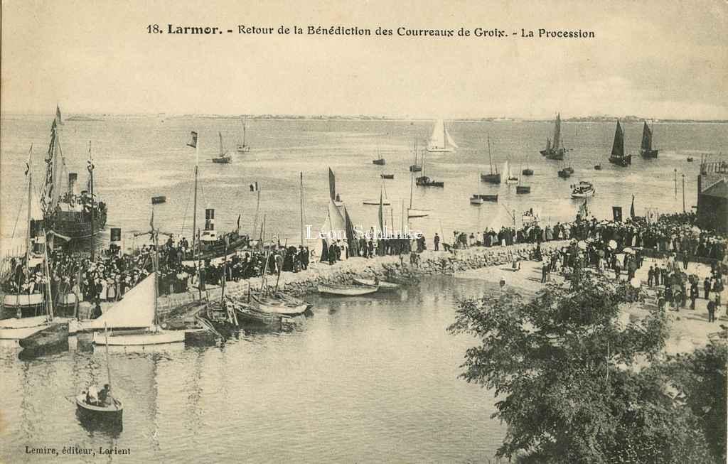 Larmor - Retour de la bénédiction des Courreaux de Groix (18 - Lemire)