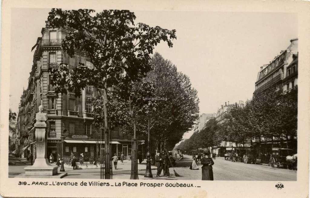 Rose 319 - PARIS - L'avenue de Villiers - La Place Prosper Goubeaux