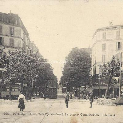 JLC 551 - Rue des Pyrénées à la Place Gambetta