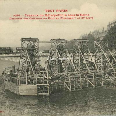 Tout Paris 1086 - Descente des Caissons au Pont au Change