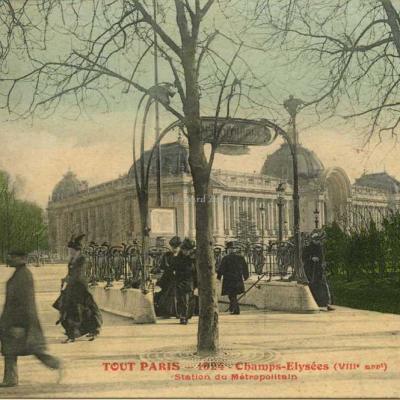 Tout Paris 1624 - Champs-Elysées - Station du Métropolitain