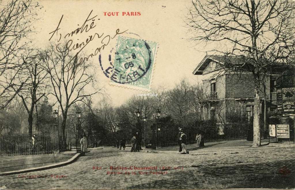 TOUT PARIS 542 - Entrée de la Rue Fessart