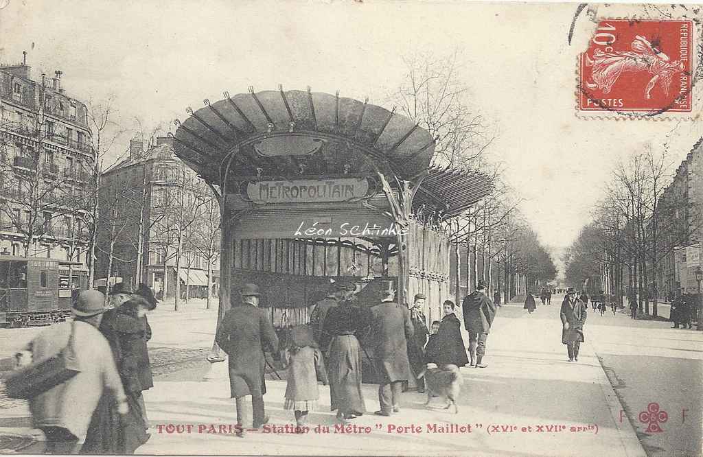 Tout Paris - Station du Métro ''Porte Maillot''