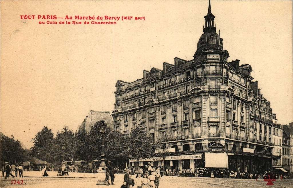 1747 - Au Marché de Bercy, coin de la Rue de Charenton