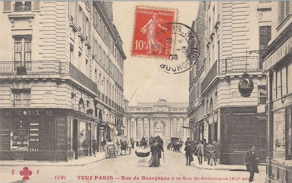 1791 - Rue de Bourgogne à la Rue Saint-Dominique