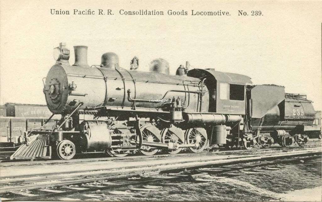 Union Pacific R.R. Consolidation Goods Locomotive N° 239