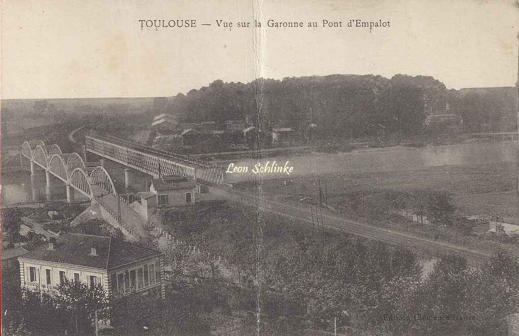 Vue sur la Garonne au Pont d'Empalot