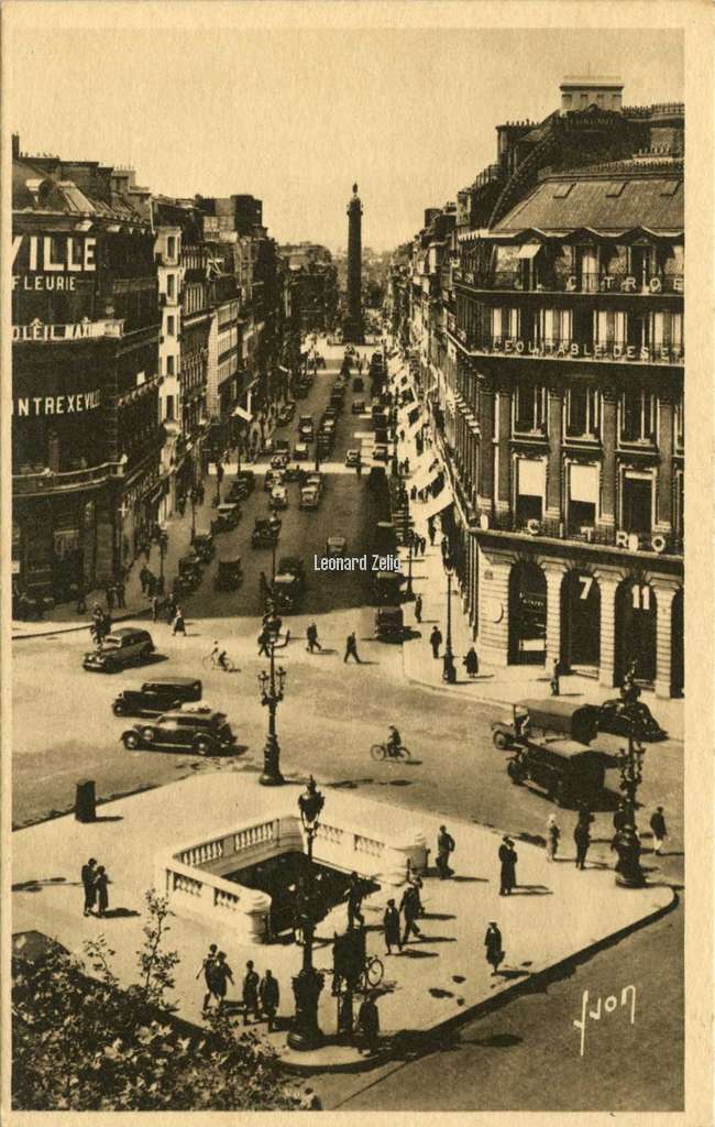 Yvon 207 - PARIS ... EN FLANANT - Rue de la Paix - Colonne Vendôme