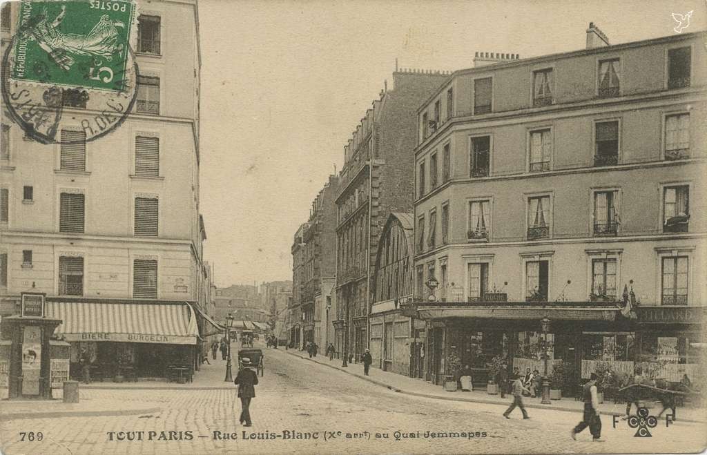 769 -  Rue Louis Blanc au Quai Jemmapes