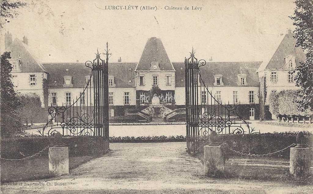 03-Lurcy-Lévy - Château de Lévy (Imp. Ch.Desrue)