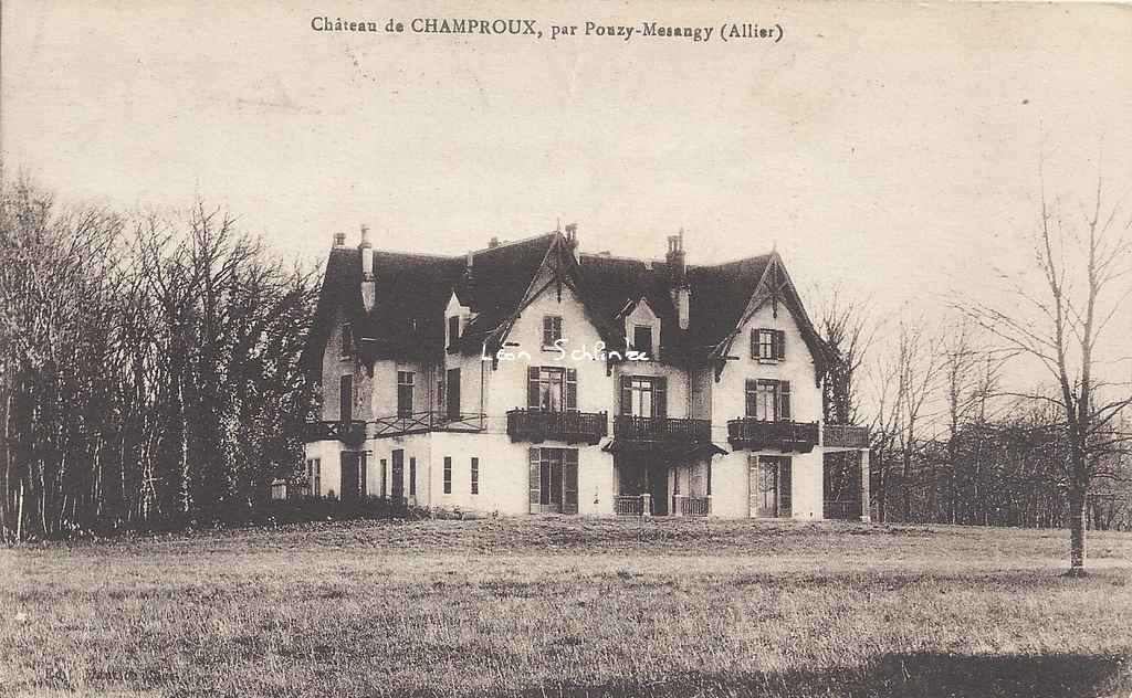 03-Pouzy-Mésa,gy - Château de Champroux (Ed.Maurice ...)
