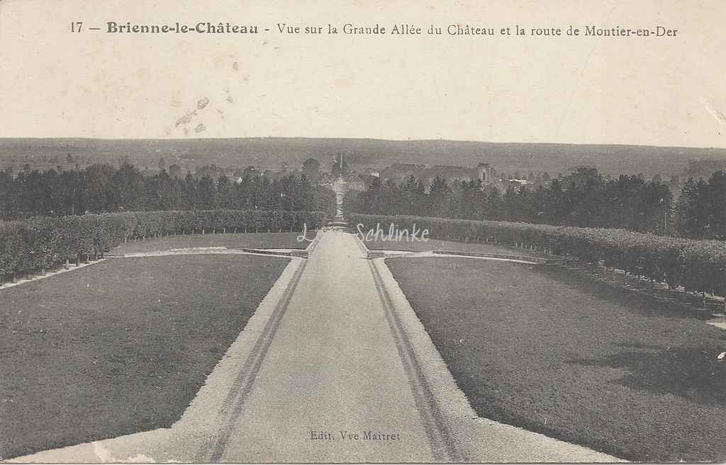 10-Brienne-le-Château - Grand allée du Château (Vve Maitret 17)