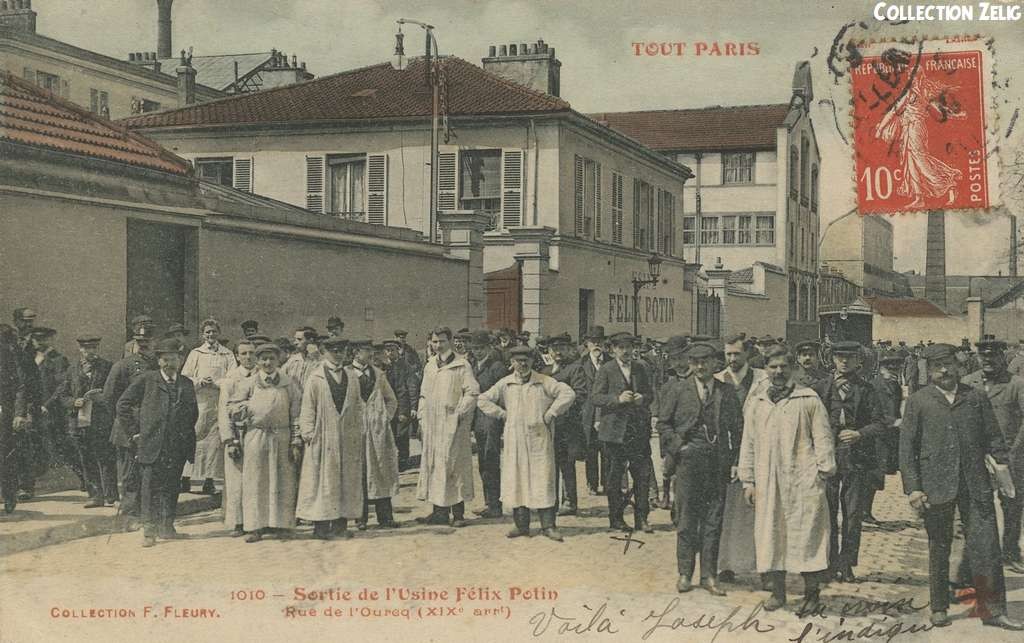 1010 - Sortie de l'Usine Félix Potin - Rue de l'Ourcq