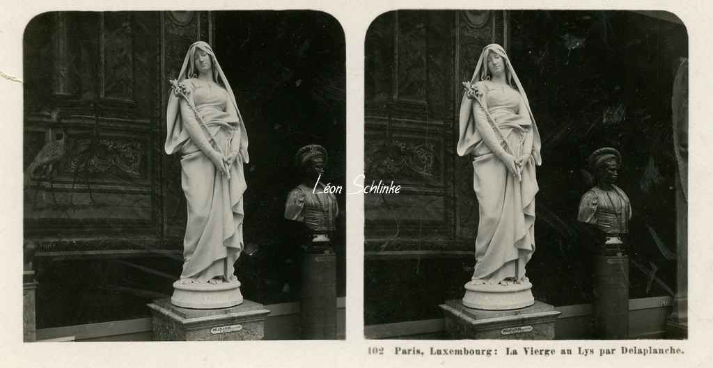 102 - Paris - Luxembourg - La Vierge au Lys par Delaplanche