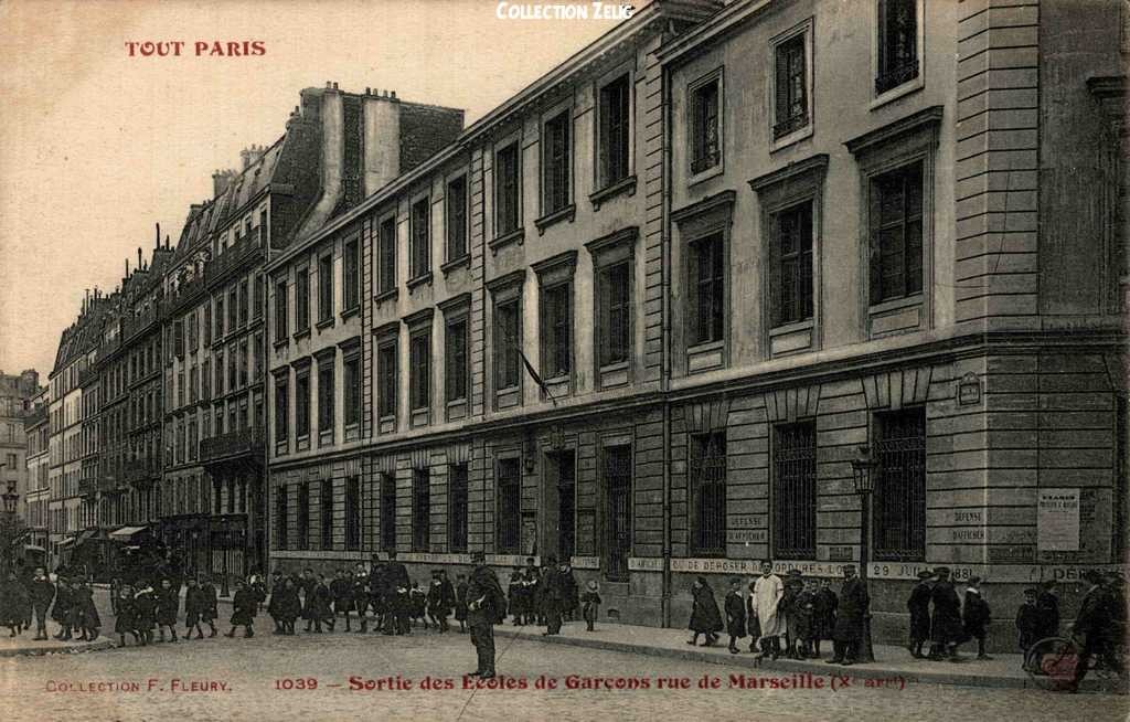 1039 - Sortie des Ecoles - Rue de Marseille