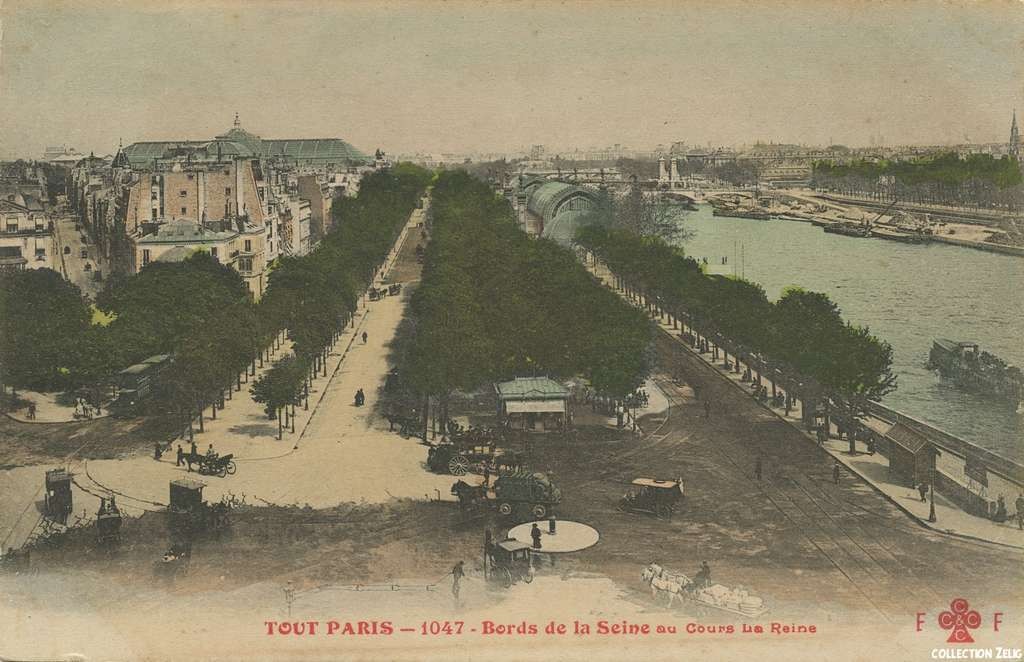 1047 - Bords de la Seine au Cours la Reine