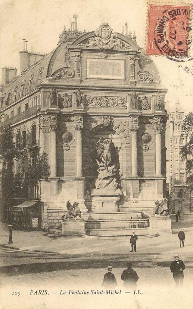 105 - PARIS - La Fontaine Saint-Michel