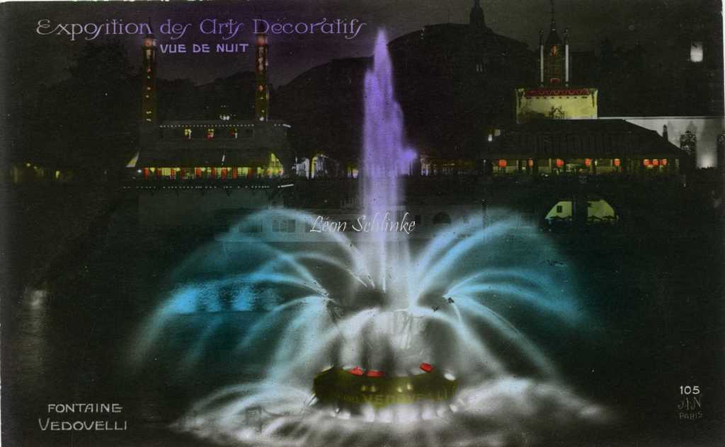 105 - Vue de nuit - Fontaine Vedovelli