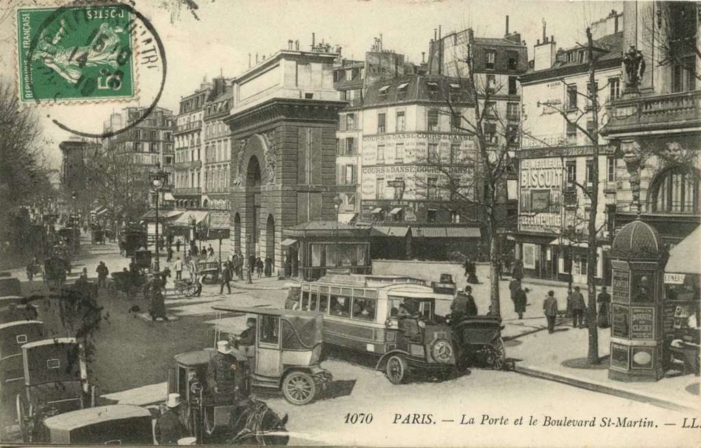 1070 - PARIS - La Porte et le Boulevard St-Martin