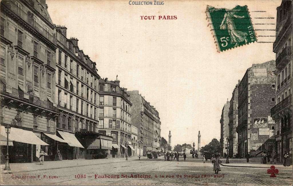 1081 - Faubourg Saint-Antoine à la Rue de Picpus