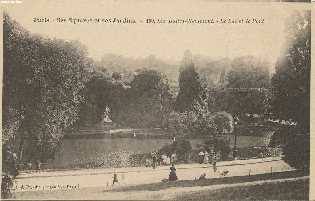 109 - Les Buttes-Chaumont - Le Lac et le Pont