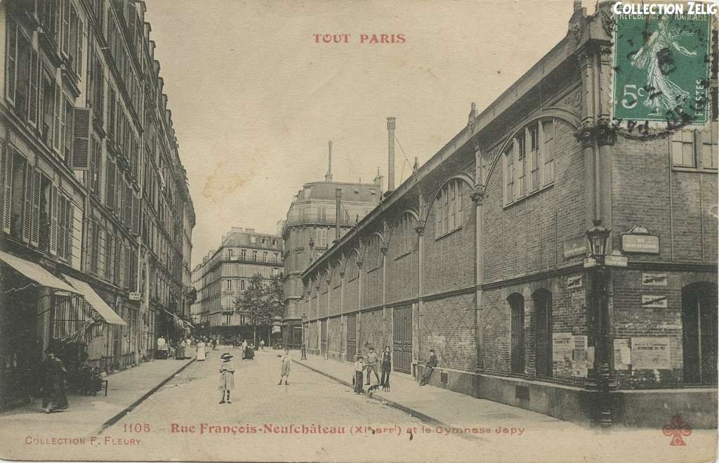 1105 - Rue François Neufchâteau et le Gymnase Japy