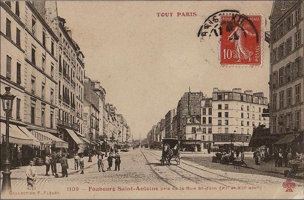 1109 - Faubourg Saint-Antoine pris de la Rue Saint-Juin