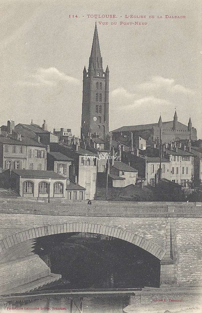 114 - L'Eglise de la Dalbade vue du Pont-Neuf