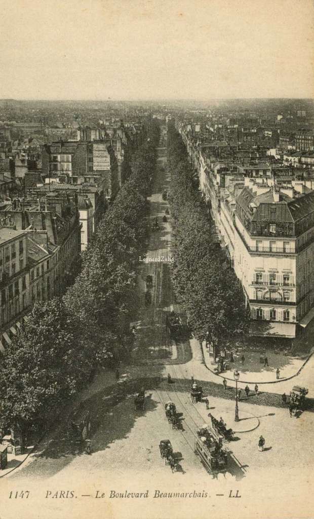 1147 - PARIS - Le Boulevard Beaumarchais