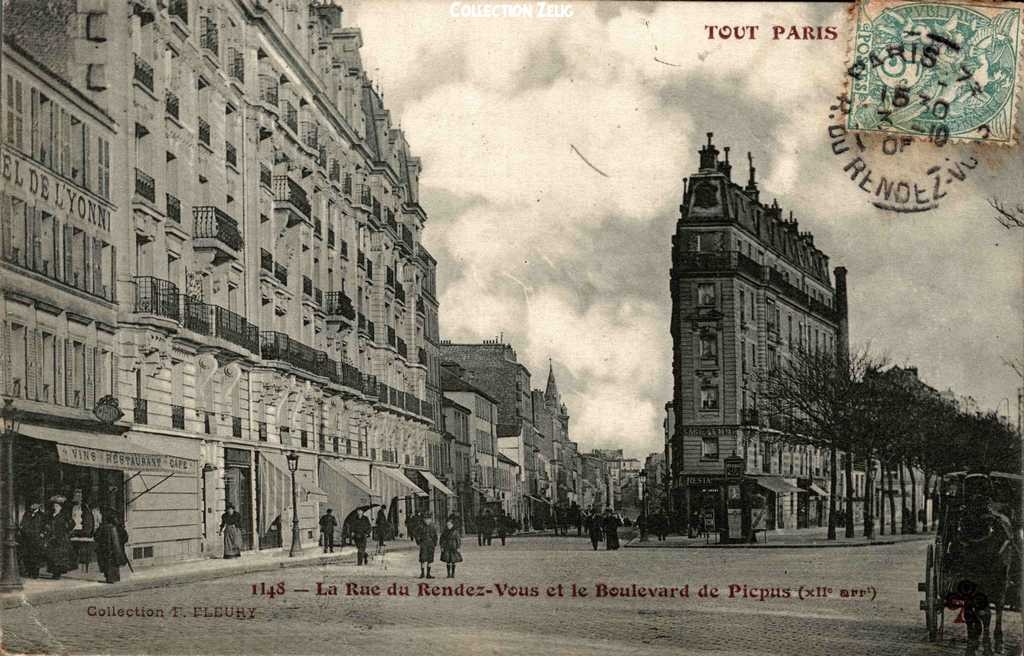 1148 - La Rue du Rendez-Vous et le Boulevard de Picpus
