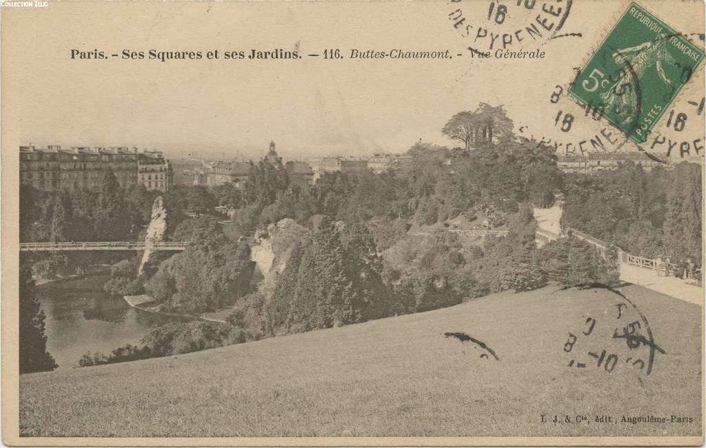 116 - Buttes-Chaumont - Vue générale