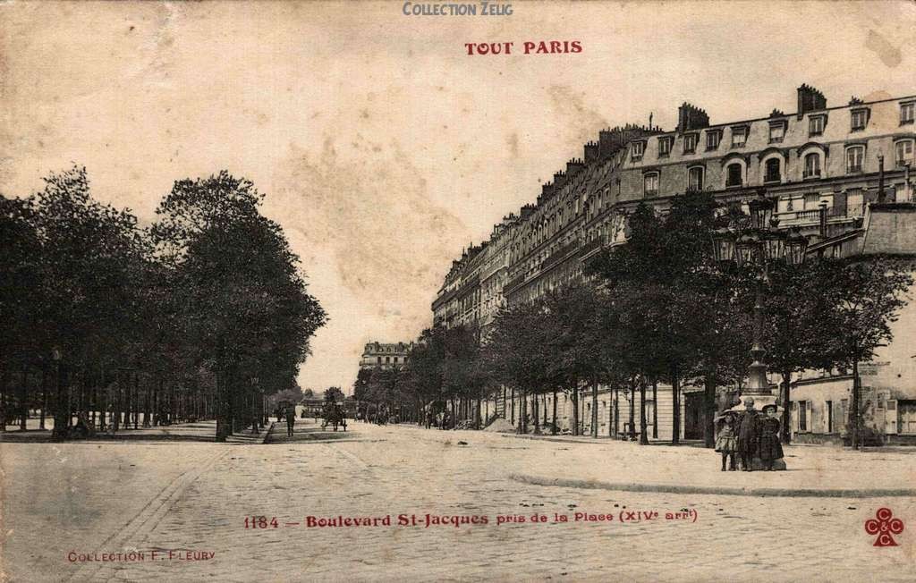 1184 - Boulevard St-Jacques pris de la Place