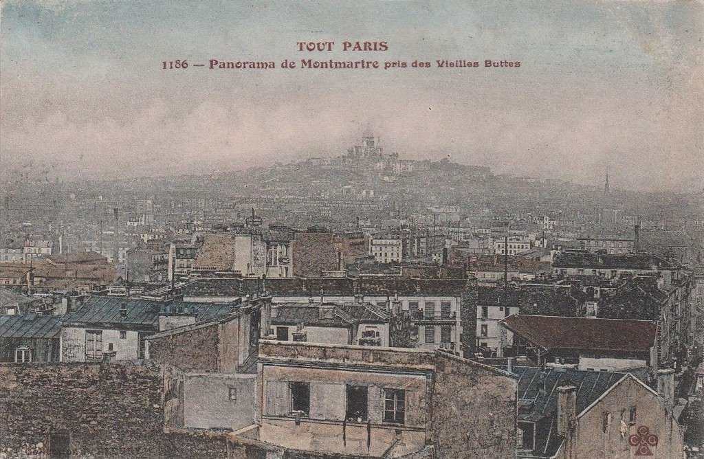 1186 - Panorama de Montmartre pris des Vieilles Buttes