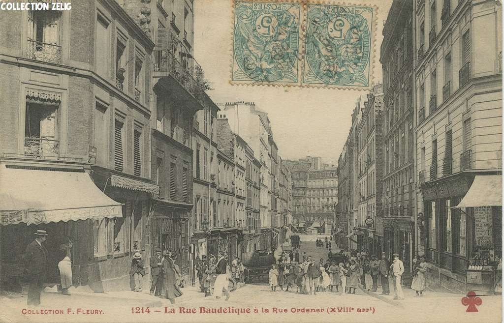 1214 - La Rue Baudelique à la Rue Ordener