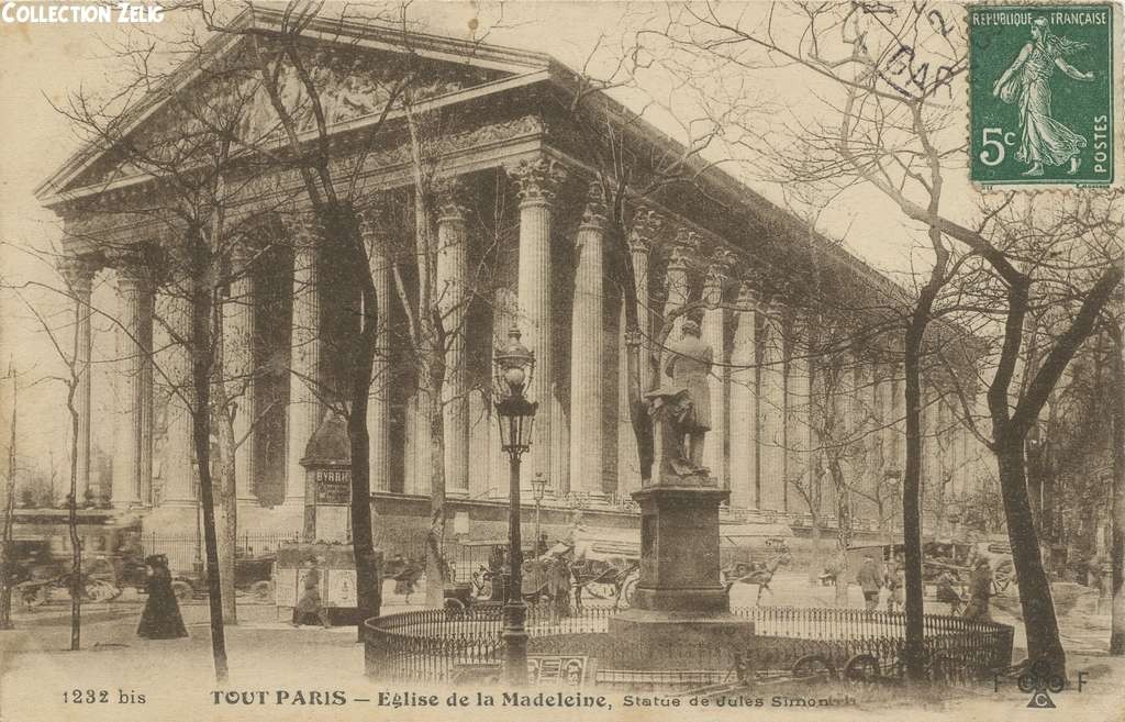 1232 bis - Eglise de la Madeleine, Statue de Jules Simon