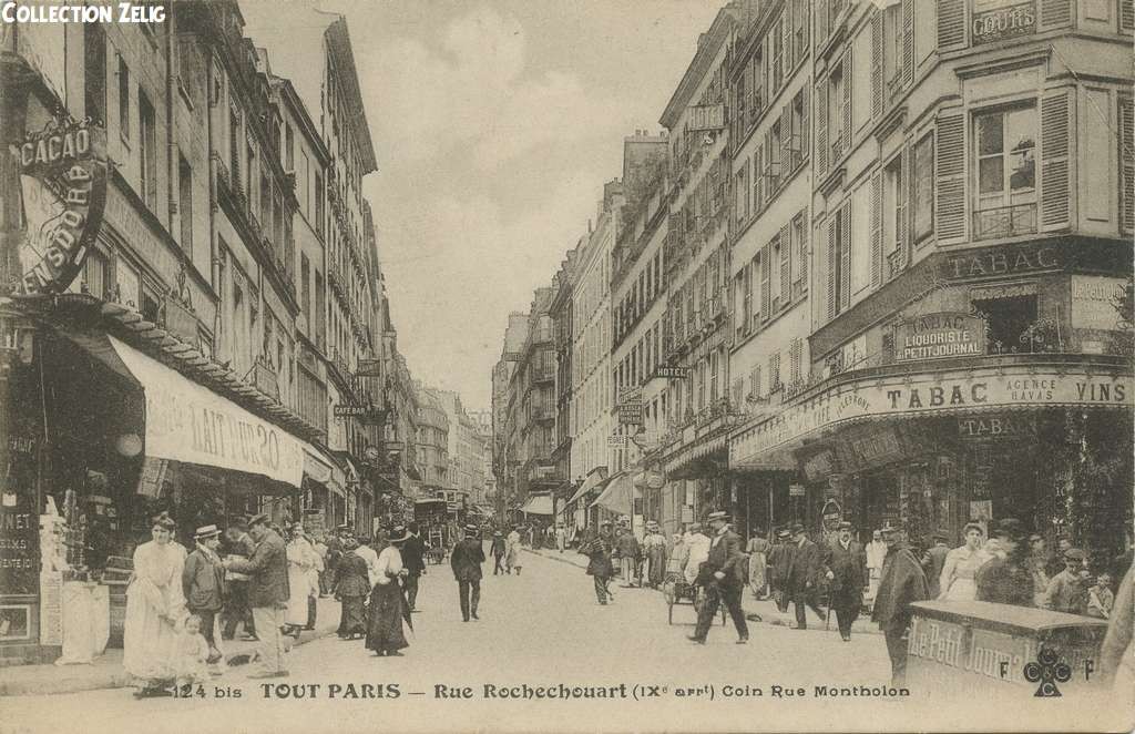 124 bis - Rue Rochechouart - Coin Rue Montholon